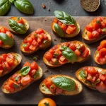 Recette bruschetta aux tomates et basilic