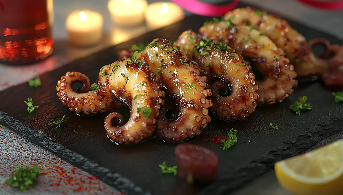 Poulpe frit