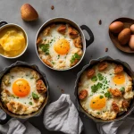 Recette oeufs cocotte au fromage