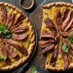 Recette tarte aux poireaux et lardons