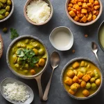 Recette curry de legumes au lait de coco