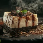 recette Cheesecake marbré banane-chocolat
