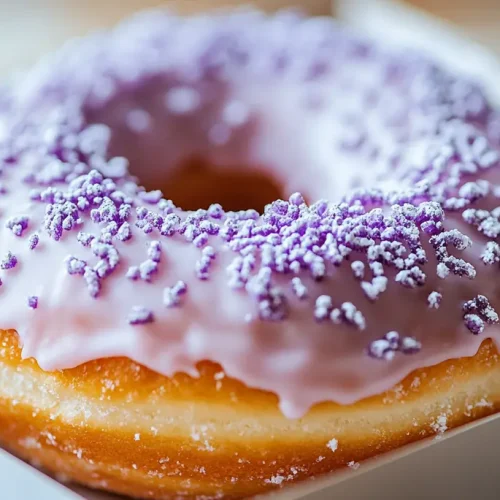 donuts au glaçage lavande