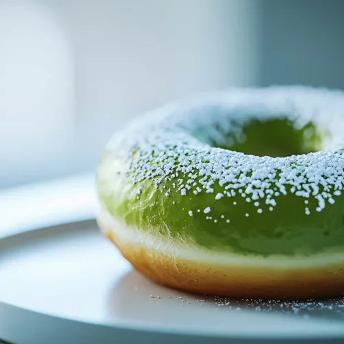 recette Donuts au glaçage matcha