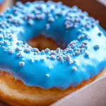 recette Donuts nappés au glaçage bleu ciel