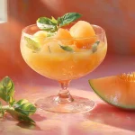 recette Douceur d’été pêche-melon-menthe