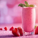 recette Smoothie fraise-pastèque et basilic frais