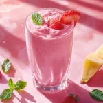 recette Smoothie glacé pastèque fraise et menthe poivrée