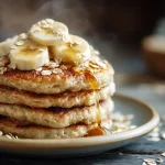 pancakes protéinés à la banane et flocons d'avoine