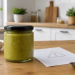 Pot de crème de pistache concerné par un rappel pour présence possible de Salmonella