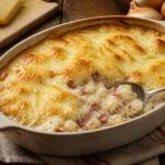 croziflette savoyarde gratinée avec crozets lardons et fromage